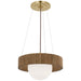 Visual Comfort Signature - WS 5000HAB/NO-WG - LED Chandelier - Arena - Hand-Rubbed Antique Brass and White Glass