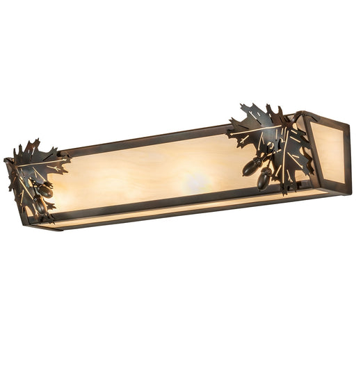 Meyda Tiffany - 267416 - Four Light Vanity - Oak Leaf & Acorn - Antique Copper,Burnished