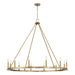 Capital Lighting - 4912AD - 12 Light Chandelier - Pearson - Aged Brass