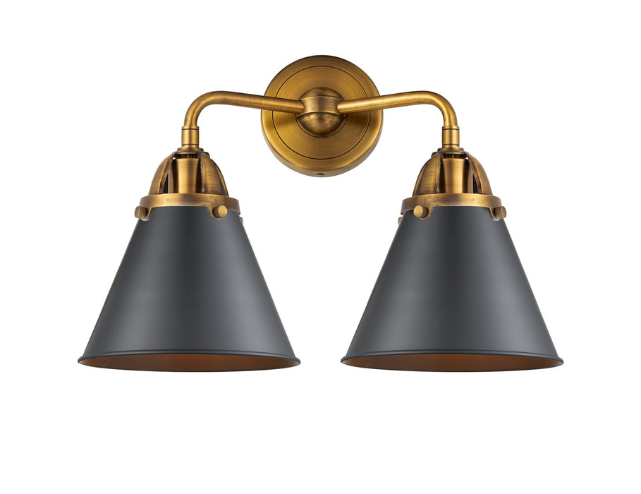 Innovations - 288-2W-BB-M13-BK - Two Light Bath Vanity - Nouveau 2 - Brushed Brass