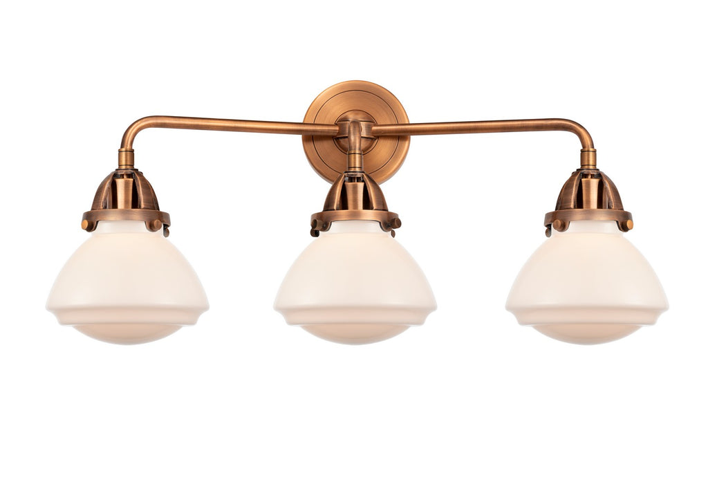 Innovations - 288-3W-AC-G321 - Three Light Bath Vanity - Nouveau 2 - Antique Copper