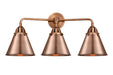 Innovations - 288-3W-AC-M13-AC - Three Light Bath Vanity - Nouveau 2 - Antique Copper