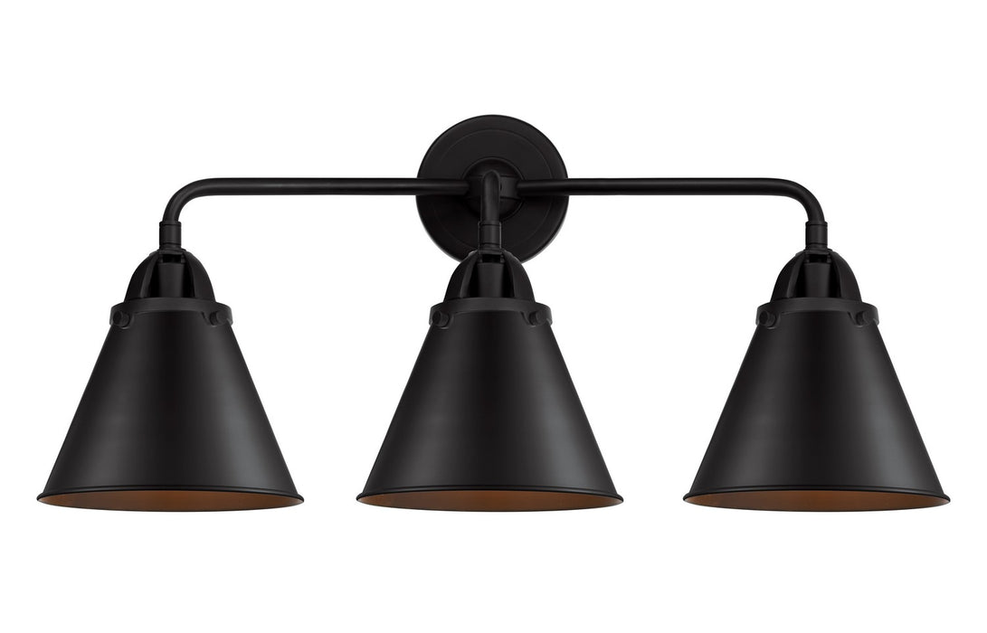 Innovations - 288-3W-BK-M13-BK - Three Light Bath Vanity - Nouveau 2 - Matte Black