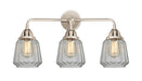 Innovations - 288-3W-PN-G142 - Three Light Bath Vanity - Nouveau 2 - Polished Nickel