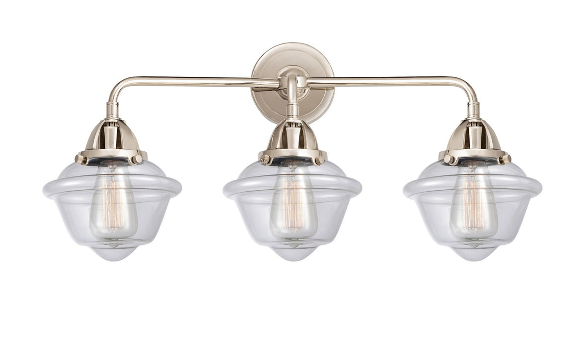 Innovations - 288-3W-PN-G532 - Three Light Bath Vanity - Nouveau 2 - Polished Nickel