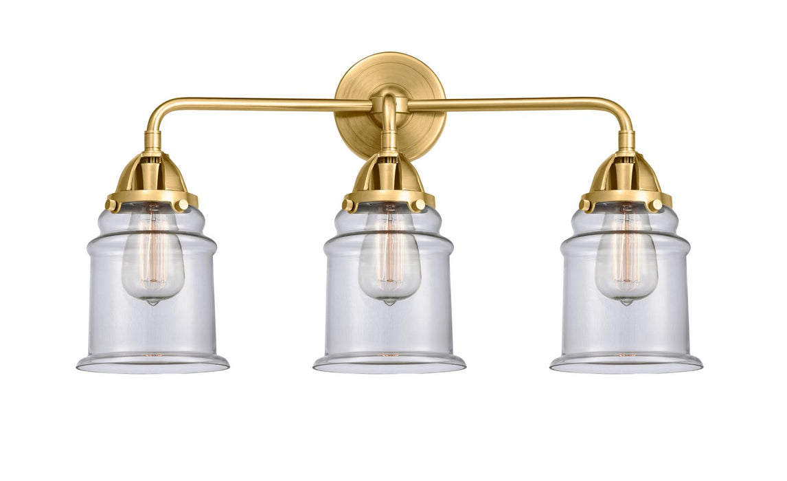 Innovations - 288-3W-SG-G182 - Three Light Bath Vanity - Nouveau 2 - Satin Gold