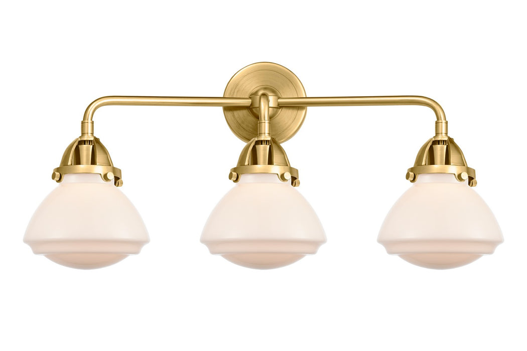 Innovations - 288-3W-SG-G321 - Three Light Bath Vanity - Nouveau 2 - Satin Gold