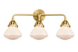 Innovations - 288-3W-SG-G321 - Three Light Bath Vanity - Nouveau 2 - Satin Gold