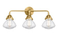 Innovations - 288-3W-SG-G322 - Three Light Bath Vanity - Nouveau 2 - Satin Gold