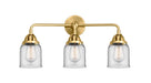 Innovations - 288-3W-SG-G52 - Three Light Bath Vanity - Nouveau 2 - Satin Gold