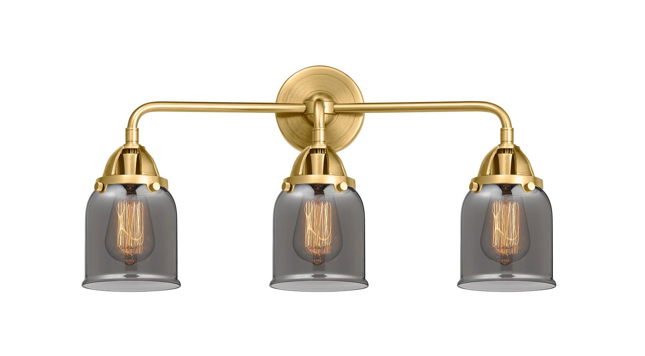 Innovations - 288-3W-SG-G53 - Three Light Bath Vanity - Nouveau 2 - Satin Gold