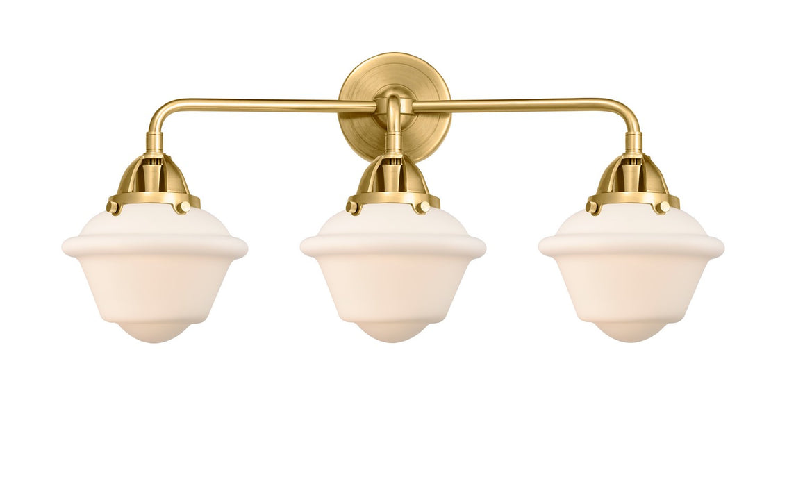 Innovations - 288-3W-SG-G531 - Three Light Bath Vanity - Nouveau 2 - Satin Gold