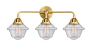 Innovations - 288-3W-SG-G534 - Three Light Bath Vanity - Nouveau 2 - Satin Gold