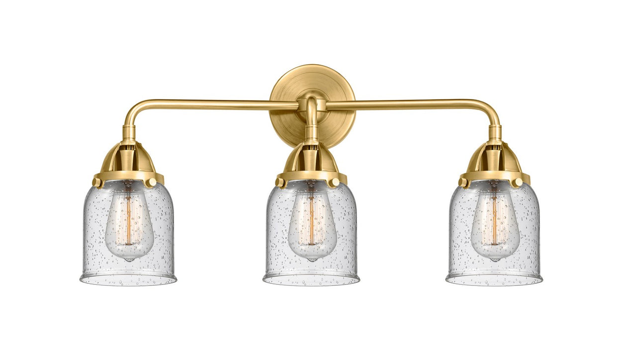 Innovations - 288-3W-SG-G54 - Three Light Bath Vanity - Nouveau 2 - Satin Gold