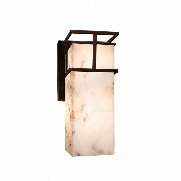 Justice Designs - ALR-8646W-DBRZ - One Light Outdoor Wall Sconce - Alabaster Rocks - Dark Bronze