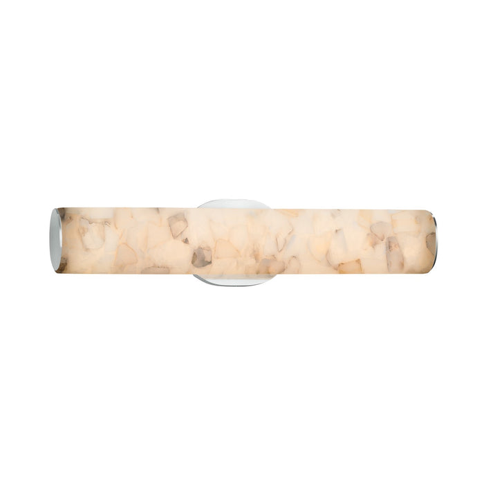 Justice Designs - ALR-8651-CROM - LED Linear Bath Bar - Alabaster Rocks - Polished Chrome