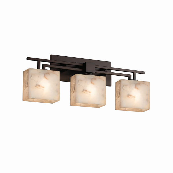 Justice Designs - ALR-8703-55-DBRZ-LED3-2100 - LED Bath Bar - Alabaster Rocks - Dark Bronze