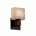 Justice Designs - ALR-8707-55-DBRZ - One Light Wall Sconce - Alabaster Rocks - Dark Bronze