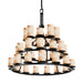 Justice Designs - ALR-8712-10-DBRZ - 36 Light Chandelier - Alabaster Rocks - Dark Bronze