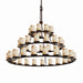 Justice Designs - ALR-8714-10-DBRZ - 45 Light Chandelier - Alabaster Rocks - Dark Bronze