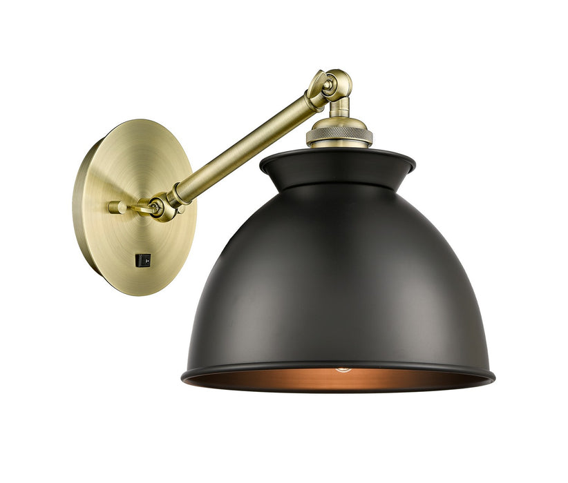Innovations - 317-1W-AB-M14-BK - One Light Wall Sconce - Ballston - Antique Brass