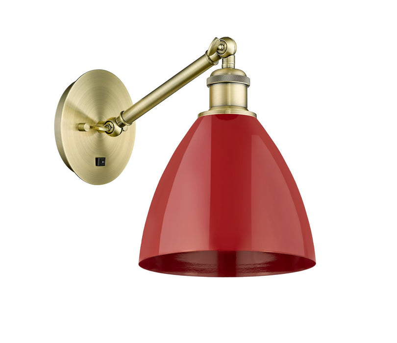 Innovations - 317-1W-AB-MBD-75-RD - One Light Wall Sconce - Ballston - Antique Brass