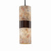 Justice Designs - ALR-8758-10-DBRZ-LED2-1400 - LED Pendant - Alabaster Rocks - Dark Bronze