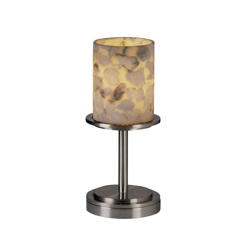 Justice Designs - ALR-8798-10-NCKL-LED1-700 - LED Table Lamp - Alabaster Rocks - Brushed Nickel