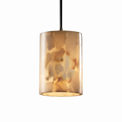 Justice Designs - ALR-8815-10-ABRS-LED1-700 - LED Pendant - Alabaster Rocks - Antique Brass