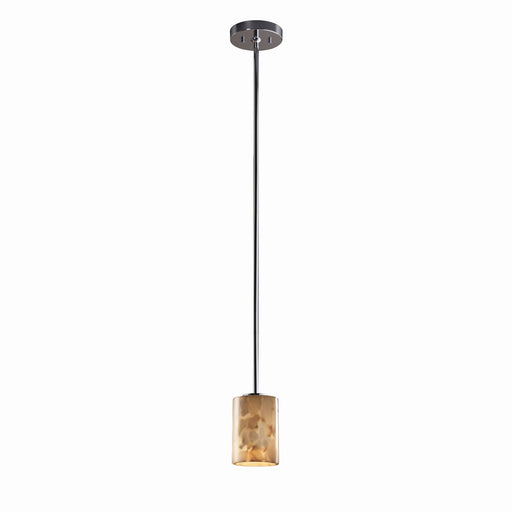 Justice Designs - ALR-8815-10-CROM-LED1-700 - LED Pendant - Alabaster Rocks - Polished Chrome