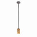 Justice Designs - ALR-8815-10-CROM-RIGID - One Light Pendant - Alabaster Rocks - Polished Chrome