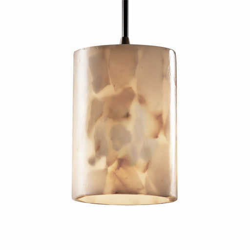 Justice Designs - ALR-8815-10-DBRZ-LED1-700 - LED Pendant - Alabaster Rocks - Dark Bronze