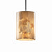 Justice Designs - ALR-8815-10-NCKL - One Light Pendant - Alabaster Rocks - Brushed Nickel