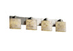 Justice Designs - ALR-8924-30-NCKL-LED4-2800 - LED Bath Bar - Alabaster Rocks - Brushed Nickel