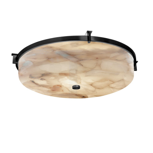 Alabaster Rocks Three Light Flush-Mount