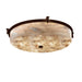 Justice Designs - ALR-8988-DBRZ - LED Flush-Mount - Alabaster Rocks - Dark Bronze