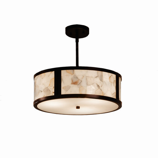 Justice Designs - ALR-9541-DBRZ-LED3-3000 - LED Pendant - Alabaster Rocks - Dark Bronze