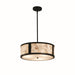 Justice Designs - ALR-9541-MBLK - Three Light Pendant - Alabaster Rocks - Matte Black