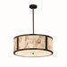 Justice Designs - ALR-9542-DBRZ-LED5-5000 - LED Pendant - Alabaster Rocks - Dark Bronze