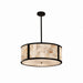 Justice Designs - ALR-9542-MBLK - Six Light Pendant - Alabaster Rocks - Matte Black