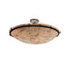 Justice Designs - ALR-9687-35-DBRZ - Eight Light Semi-Flush Mount - Alabaster Rocks - Dark Bronze