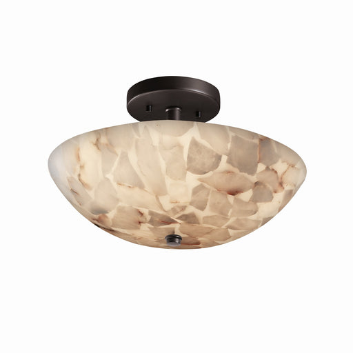 Alabaster Rocks Two Light Semi-Flush Mount