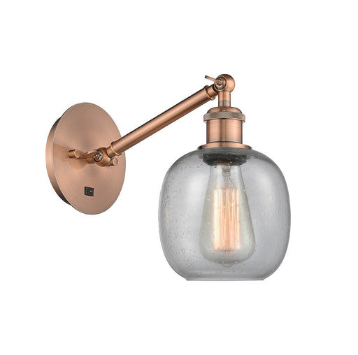 Innovations - 317-1W-AC-G104-LED - LED Wall Sconce - Ballston - Antique Copper