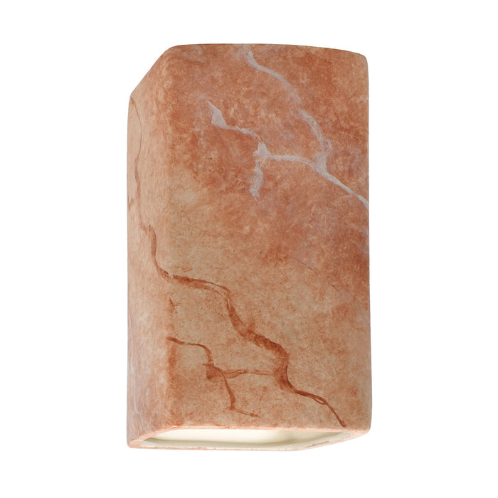 Justice Designs - CER-0910-STOA-LED1-1000 - LED Lantern - Ambiance - Agate Marble