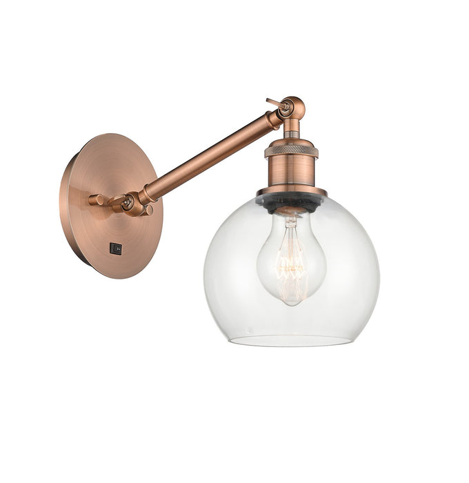 Innovations - 317-1W-AC-G122-6 - One Light Wall Sconce - Ballston - Antique Copper