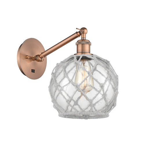 Innovations - 317-1W-AC-G122-8RW-LED - LED Wall Sconce - Ballston - Antique Copper