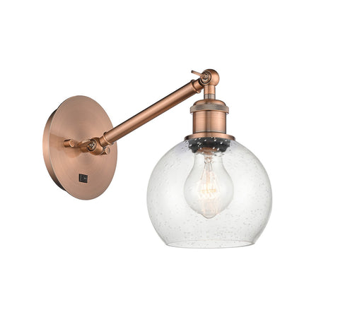 Innovations - 317-1W-AC-G124-6-LED - LED Wall Sconce - Ballston - Antique Copper