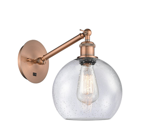 Innovations - 317-1W-AC-G124-8-LED - LED Wall Sconce - Ballston - Antique Copper