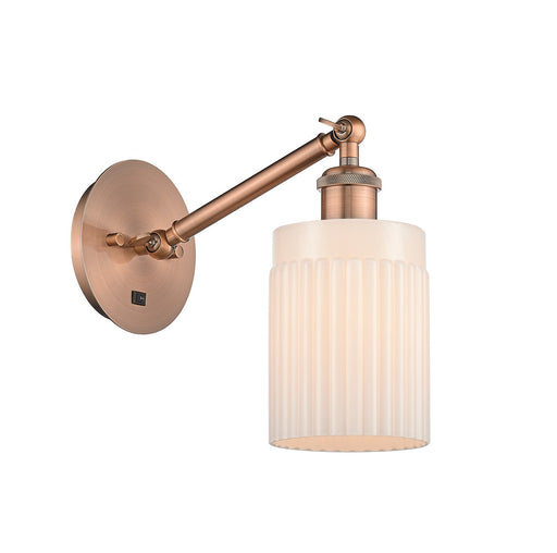 Innovations - 317-1W-AC-G341-LED - LED Wall Sconce - Ballston - Antique Copper