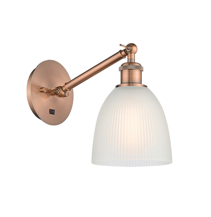 Innovations - 317-1W-AC-G381-LED - LED Wall Sconce - Ballston - Antique Copper